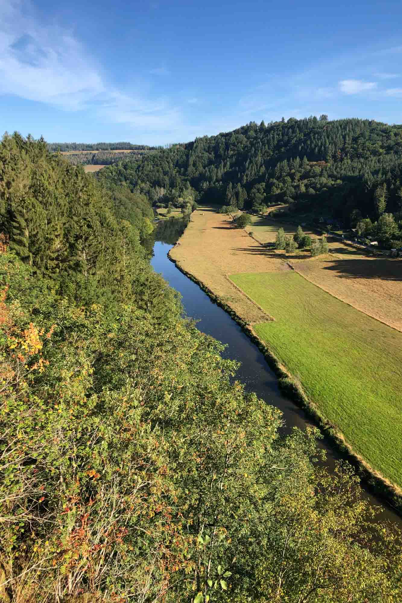 Point de vue sur la Semois à Dohan, près de Bouillon